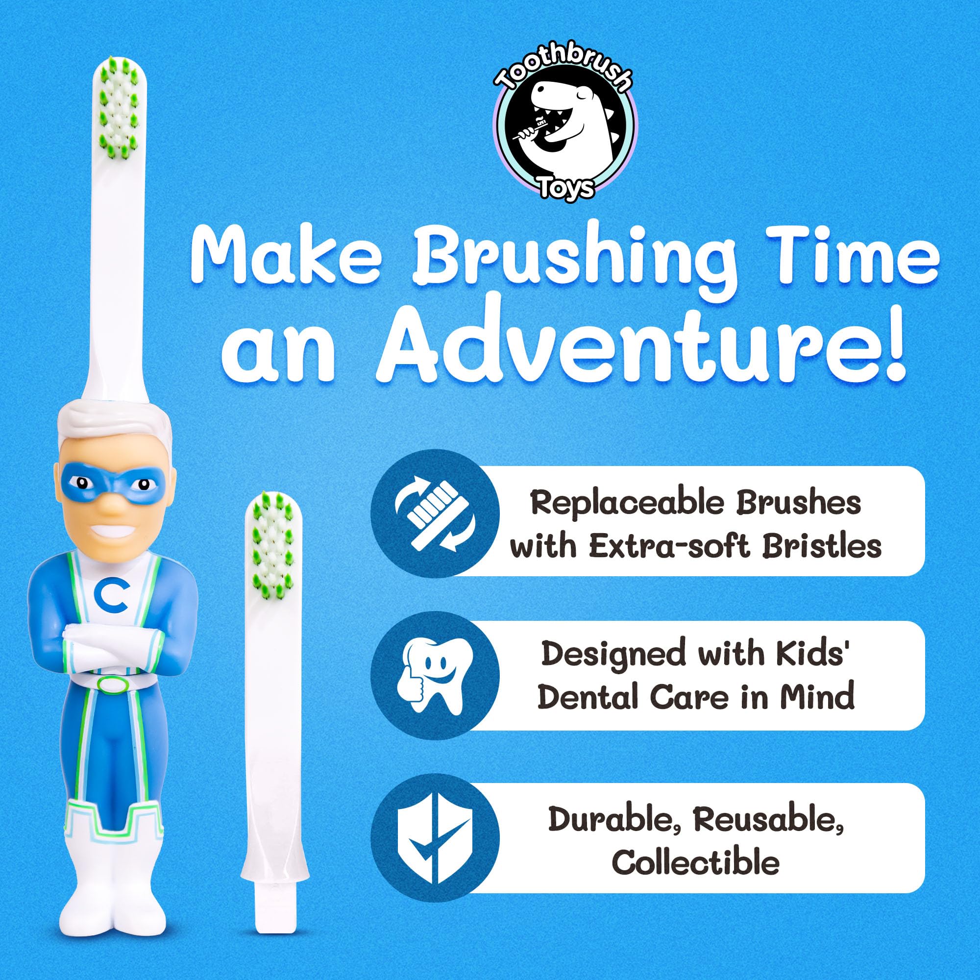 Close-up of extra soft bristles designed for children's delicate gums