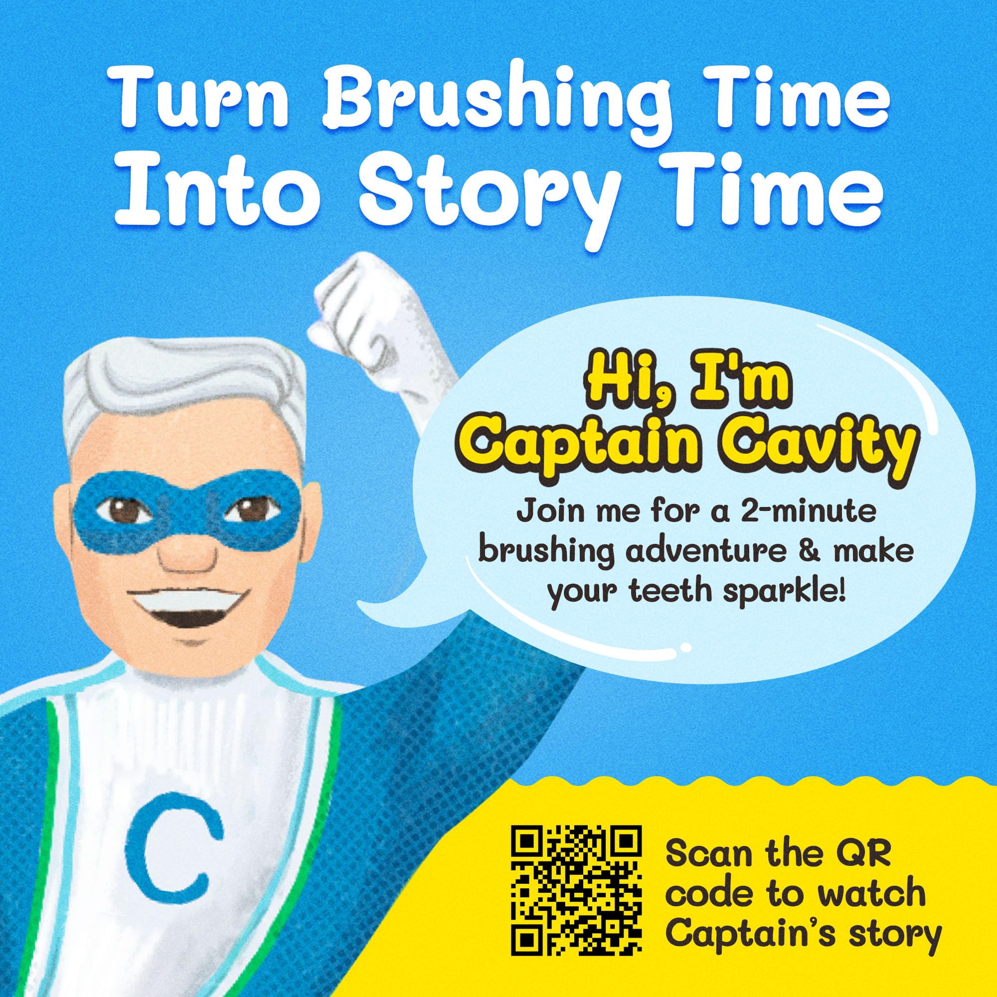 Ergonomic handle of the kids toothbrush sized for small hands