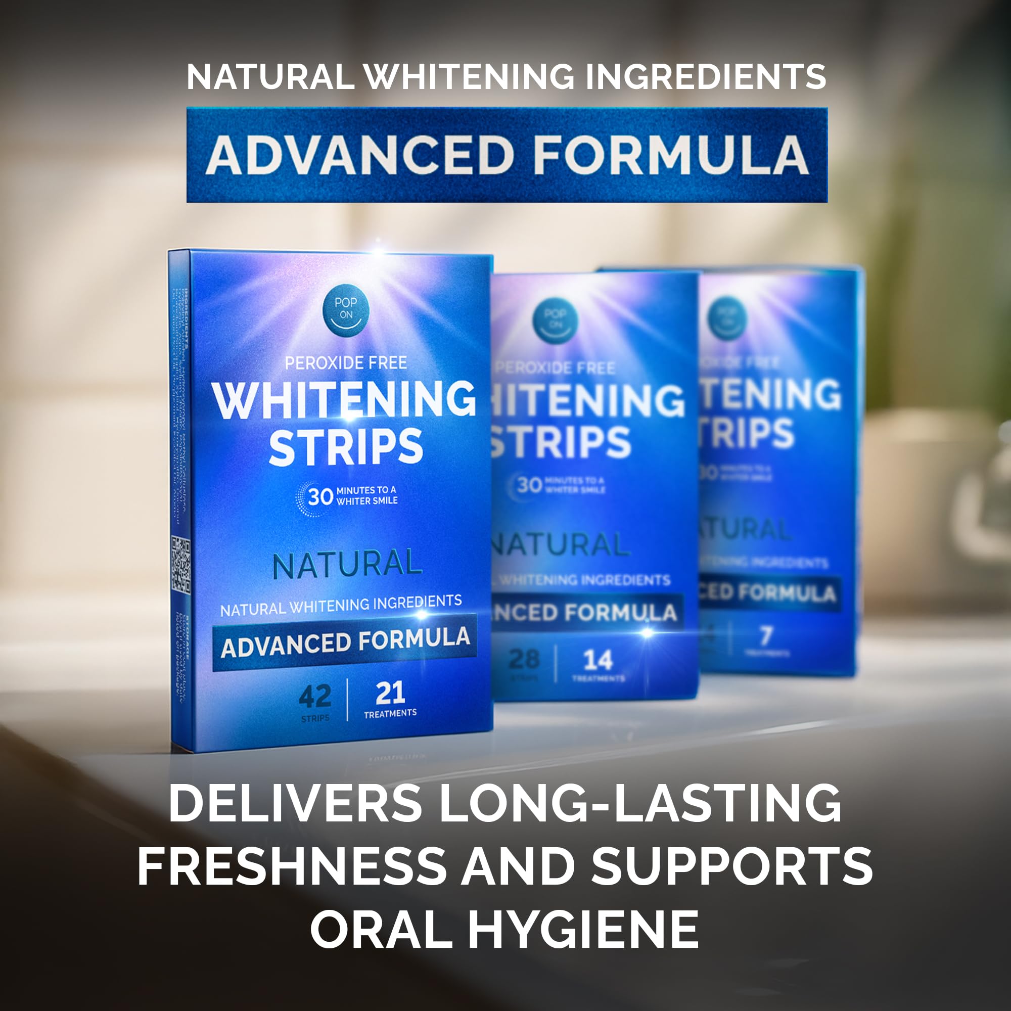 Safe whitening strips suitable for kids, teens, and adults