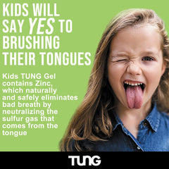 Kids tongue cleaner kit close-up