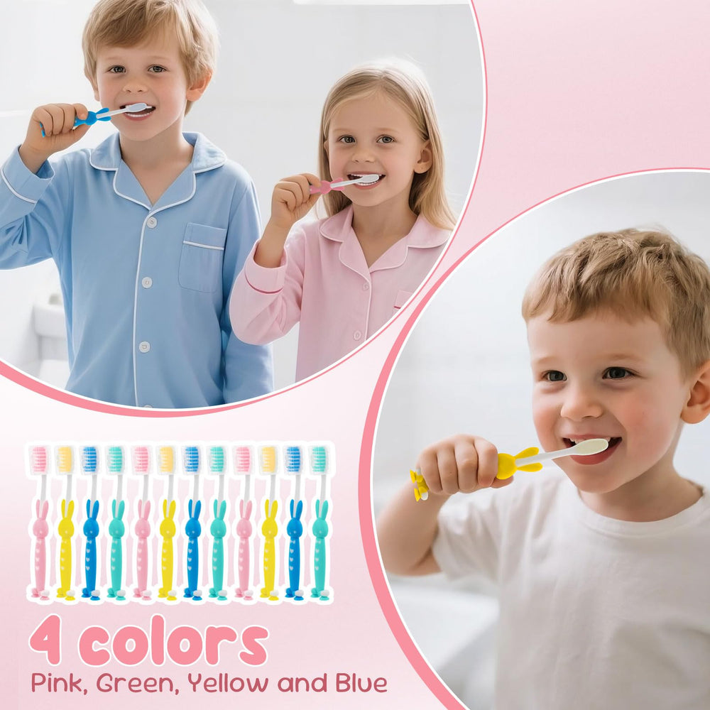 Toothbrush with suction cup base for stability
