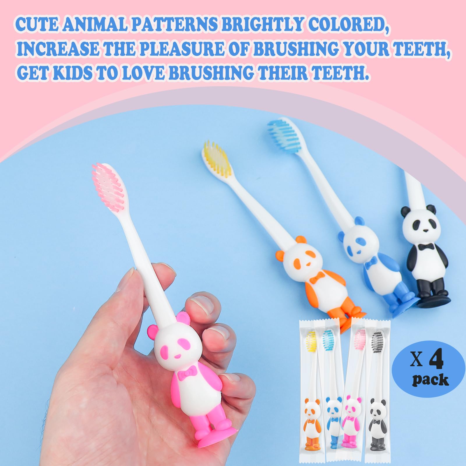 Donations-ready bulk toothbrushes for children's gifts