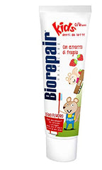 Tube of fluoride-free toothpaste for kids