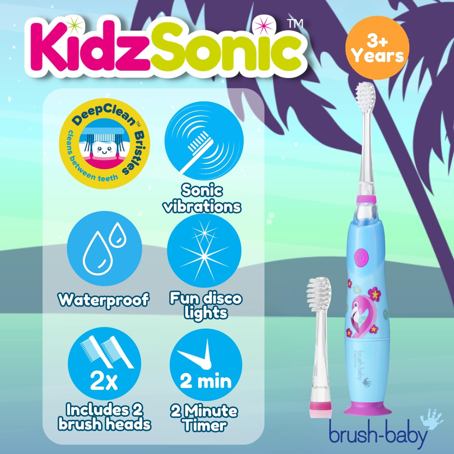 Suction base for KidzSonic Flamingo toothbrush