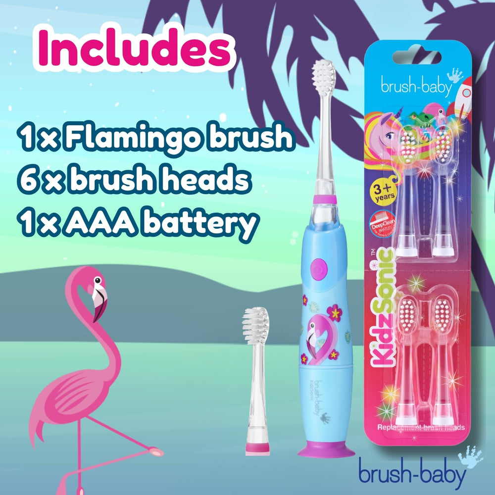 KidzSonic Flamingo toothbrush side profile