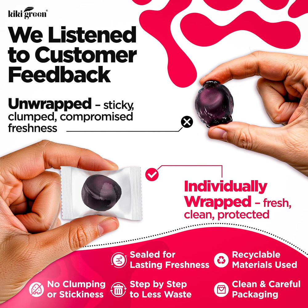 Close-up of raspberry-flavored mushroom gummies