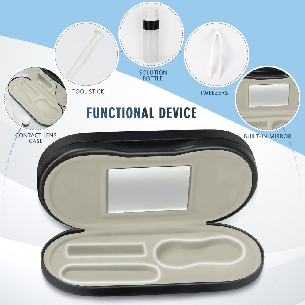 Built-in mirror inside the eyeglasses side