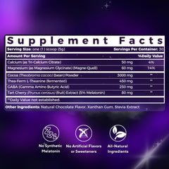 GMP-certified facility label highlighting quality-tested magnesium sleep formula