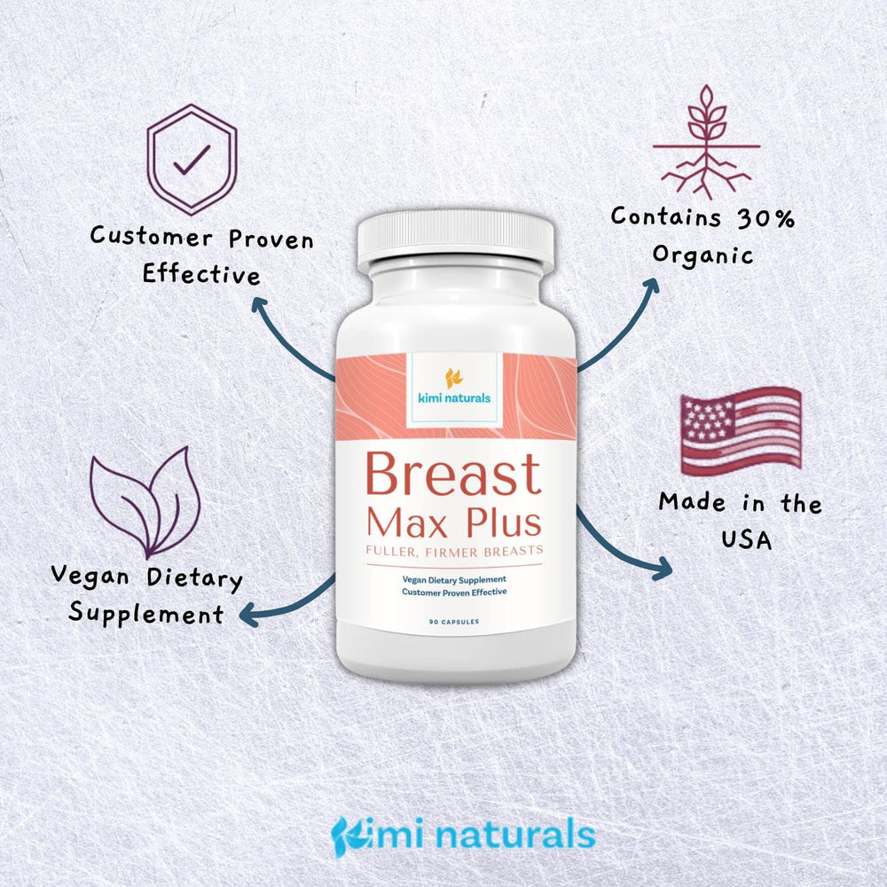 90-count bottle of KIMI Naturals Breast Max Plus