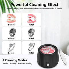 Product showing two cleaning modes and control button