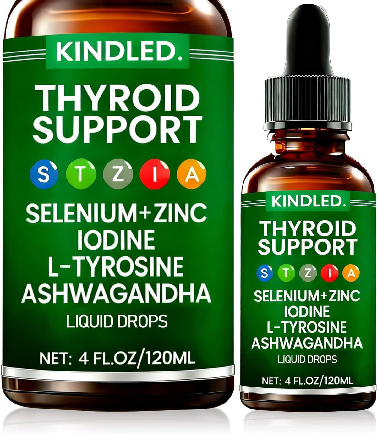Product hero image of Kindled Thyroid Support Drops bottle