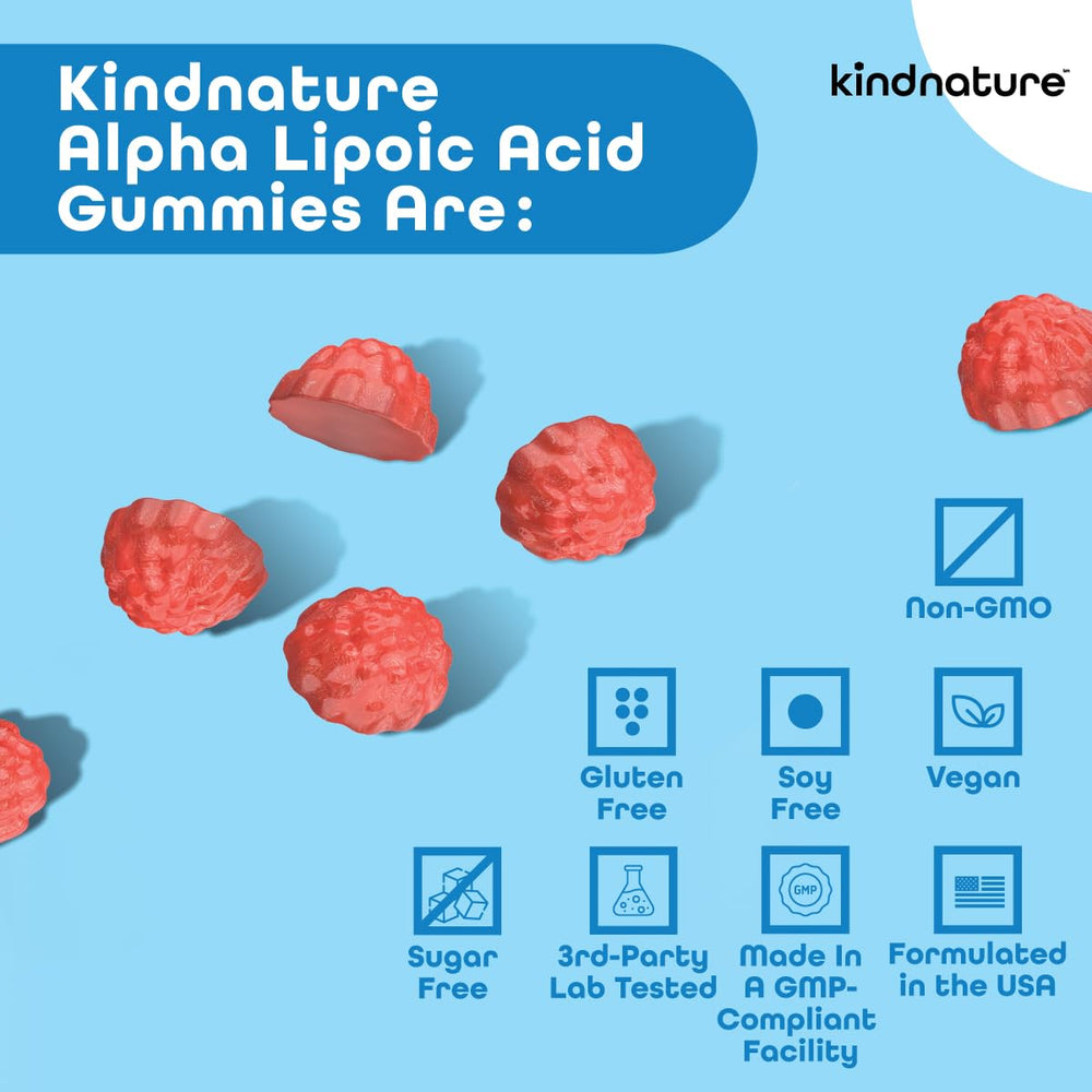 Daily dosage of KINDNATURE ALA gummies