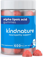 Front view of KINDNATURE Alpha Lipoic Acid Gummies 600 mg
