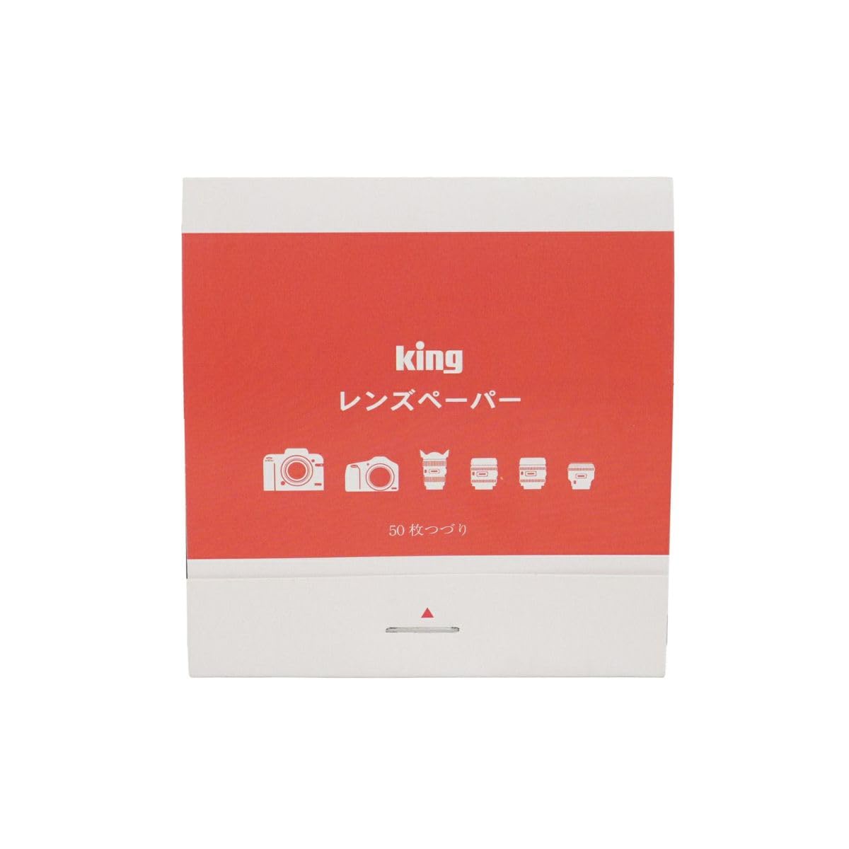 Clean glass lens using King Lens Paper with no pilling