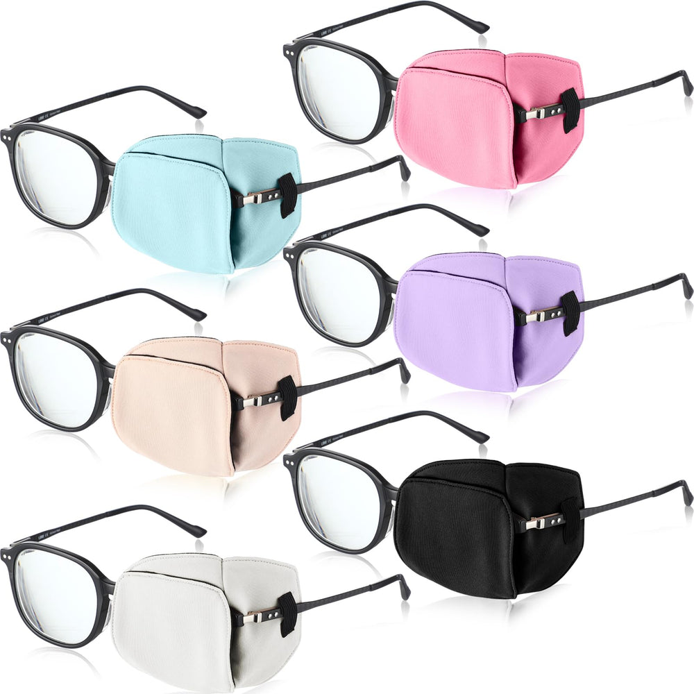 Kingdder eye patch set – pink color on glasses