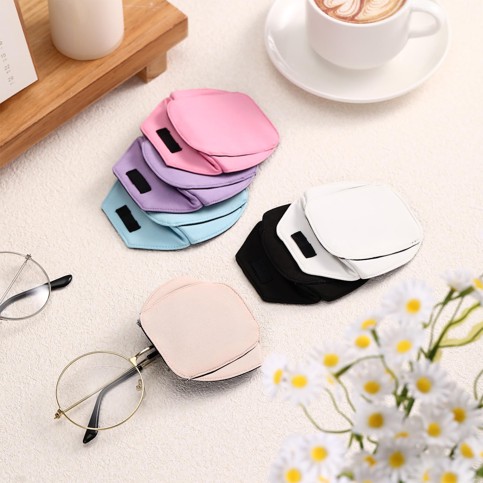 Kingdder eye patch set – purple color on glasses