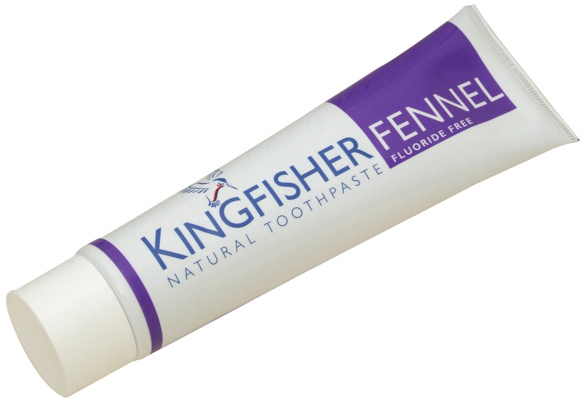 Kingfisher 100 ml Fluoride-Free Fennel Toothpaste - 3-Pack