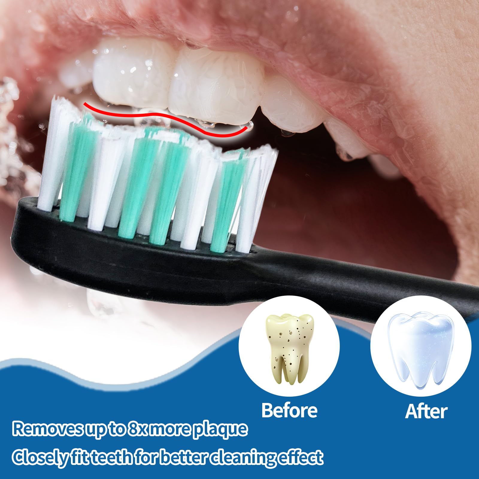 Easy replacement for Kingheroes toothbrush heads