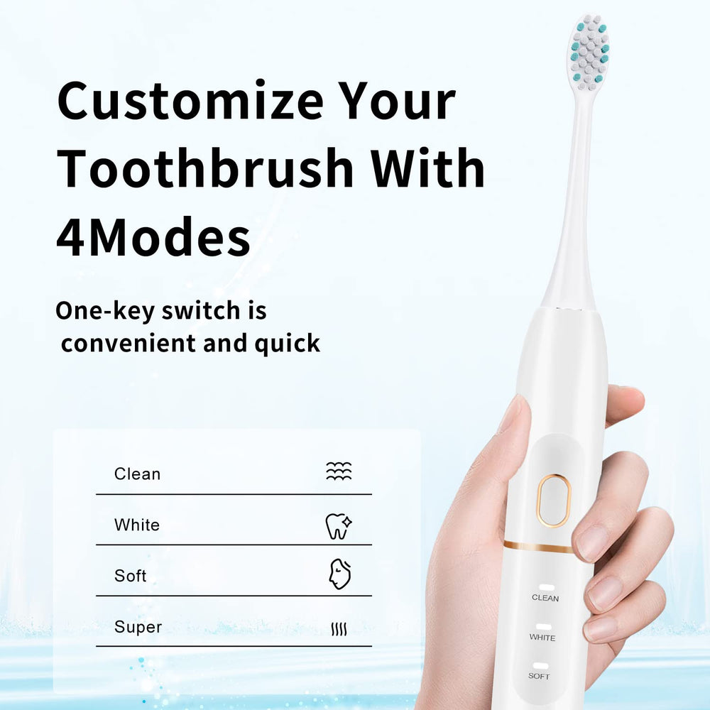 Built-in 2-minute timer indicator on the toothbrush