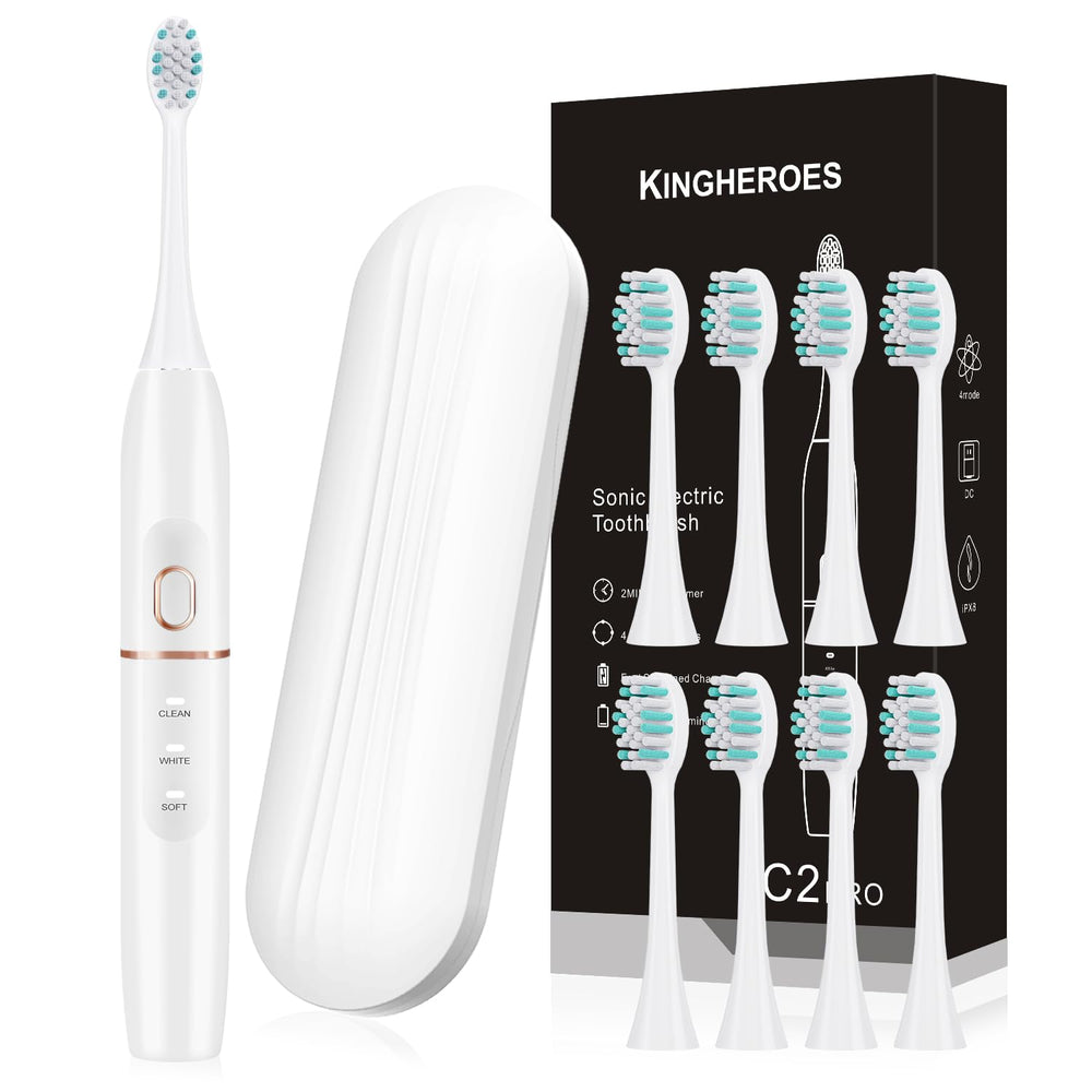 Kingheroes Electric Toothbrush Set in white