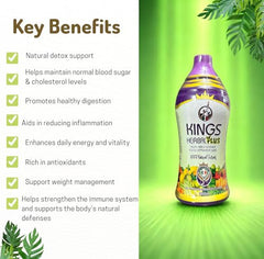 Ingredients shown on Kings Herbal Plus packaging