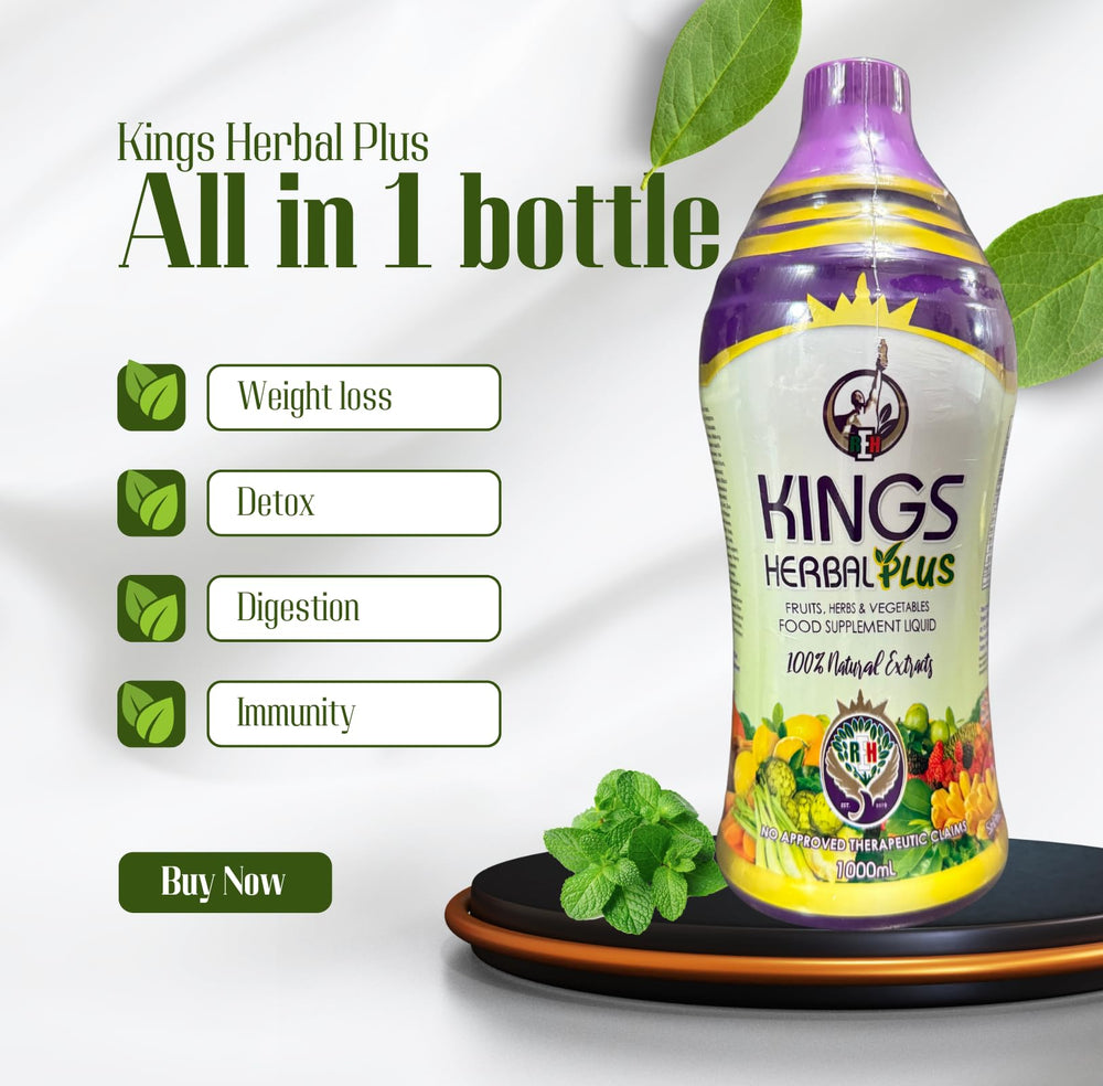 Nutrition facts panel of Kings Herbal Plus 1000ml