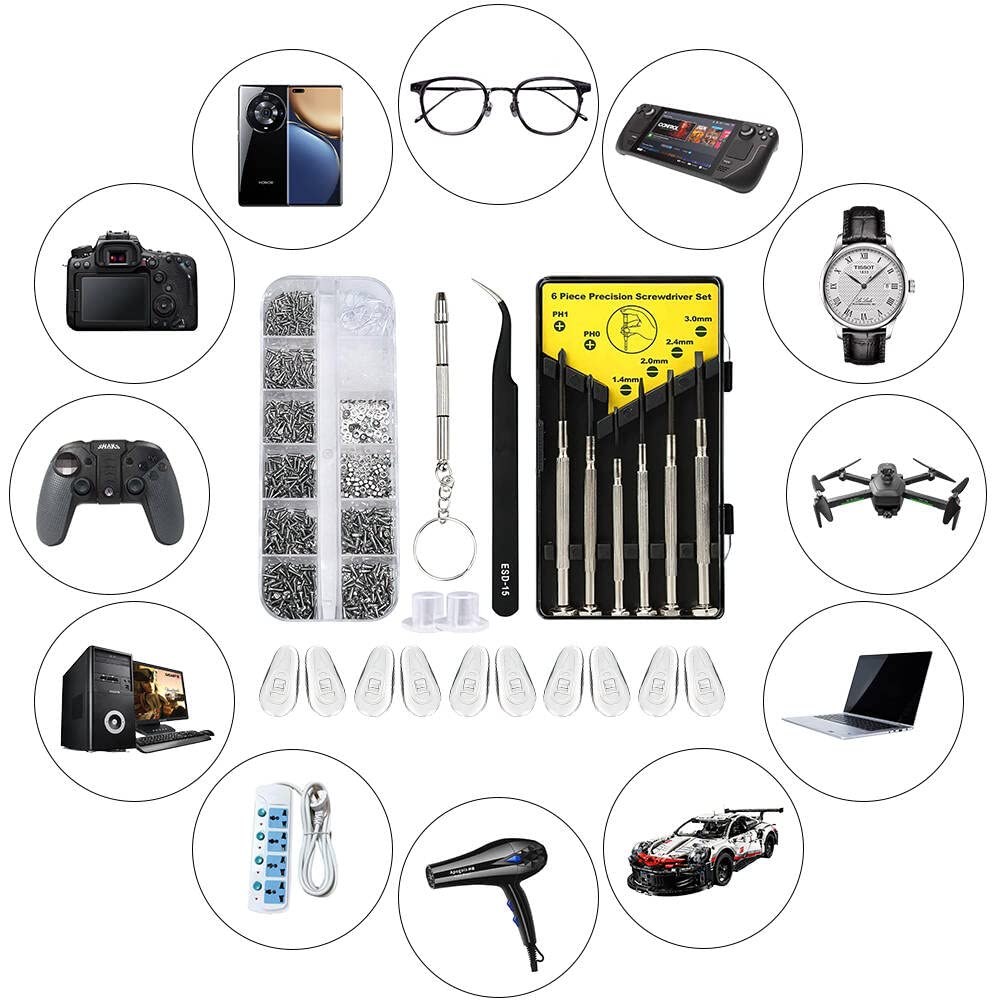 All-in-one eyeglass repair kit set