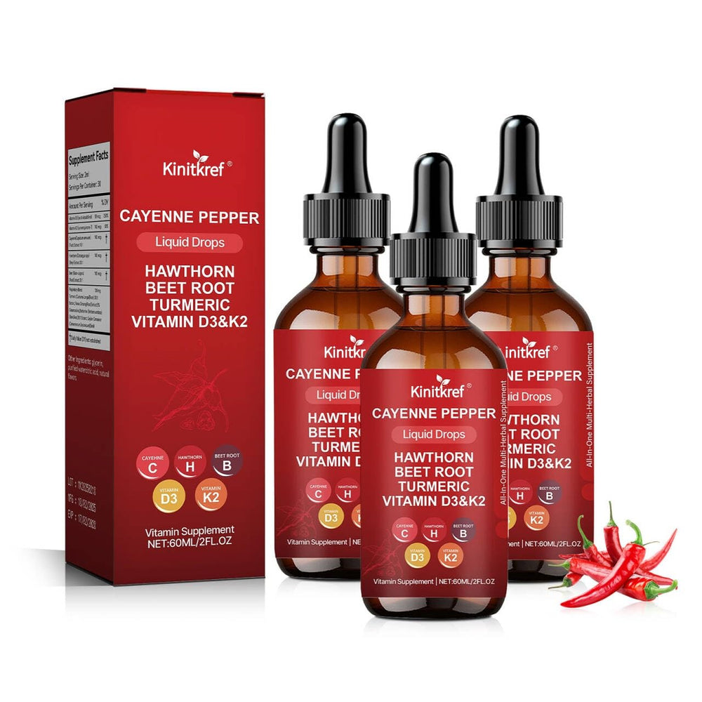 Kinitkref Vascu Flow Cayenne Pepper Drops 60ml bottle