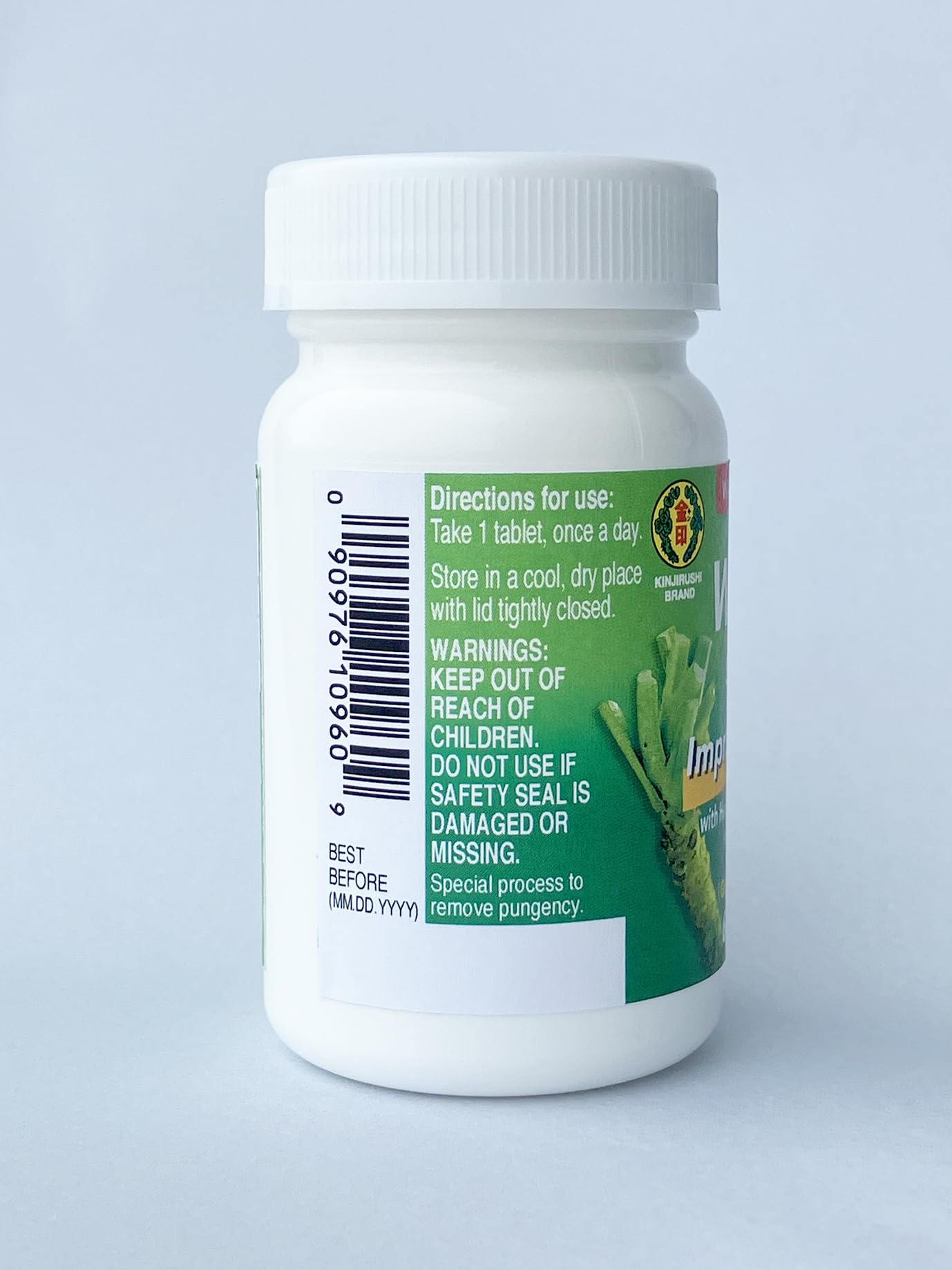 Tablet close-up showing high purity