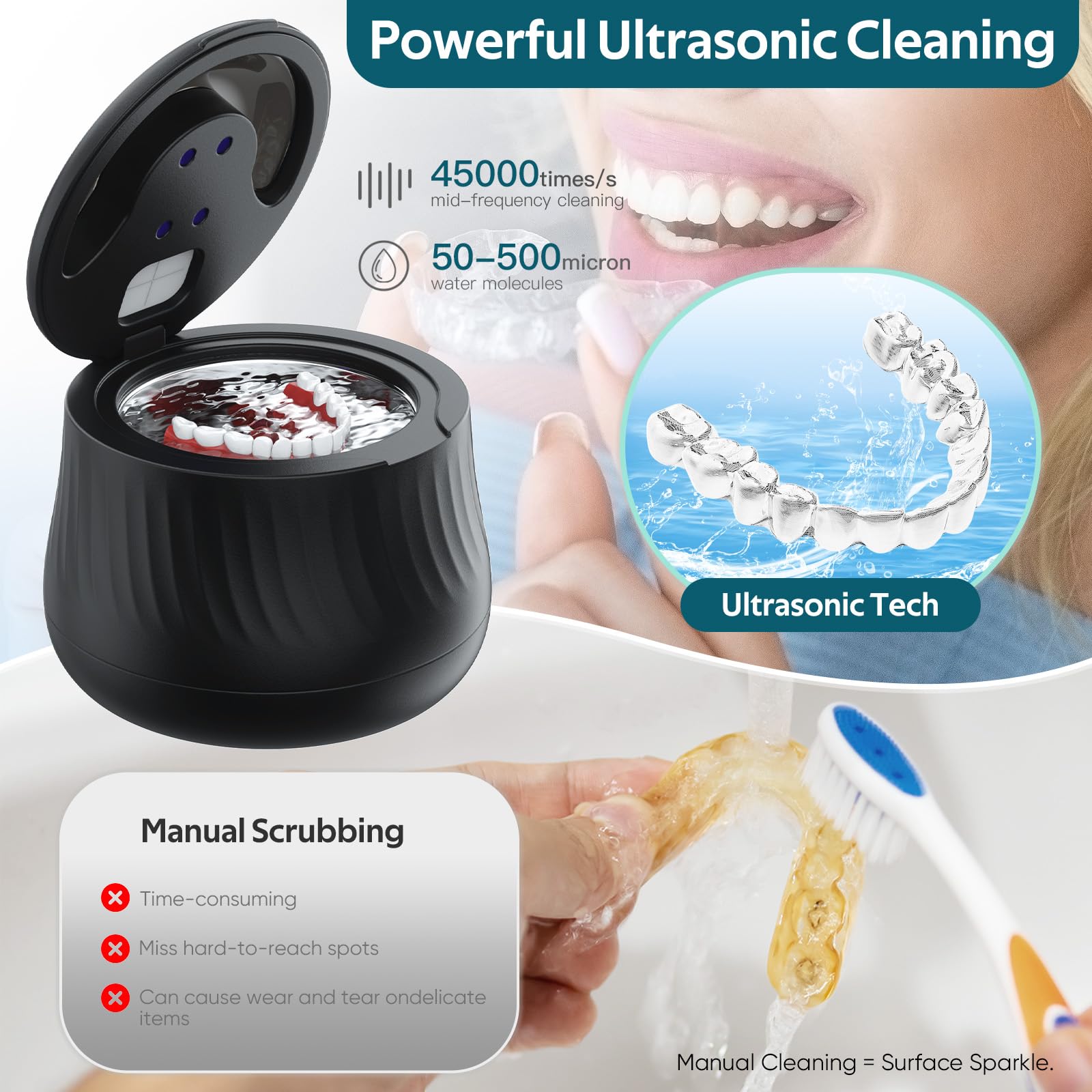 200ml SUS304 stainless steel cleaning tank