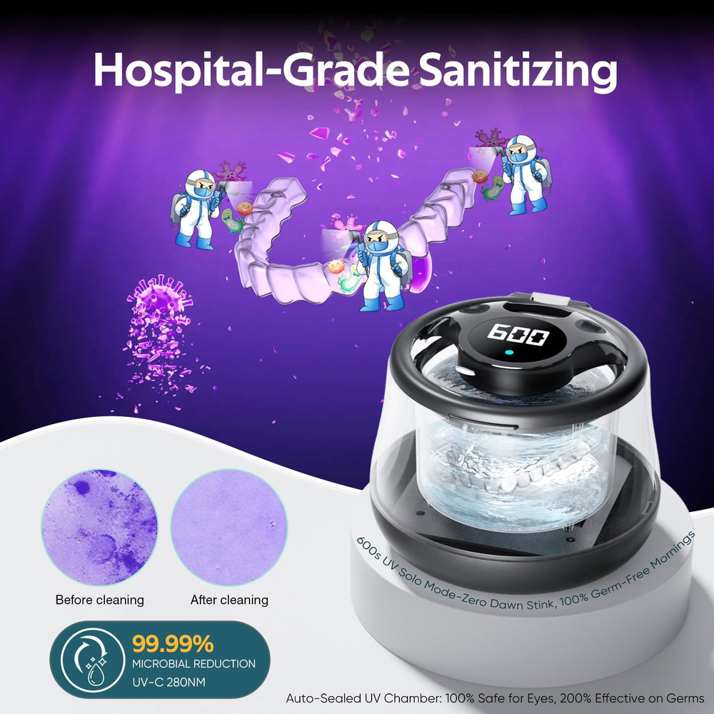 Digital timer with 4 cleaning mode indicators
