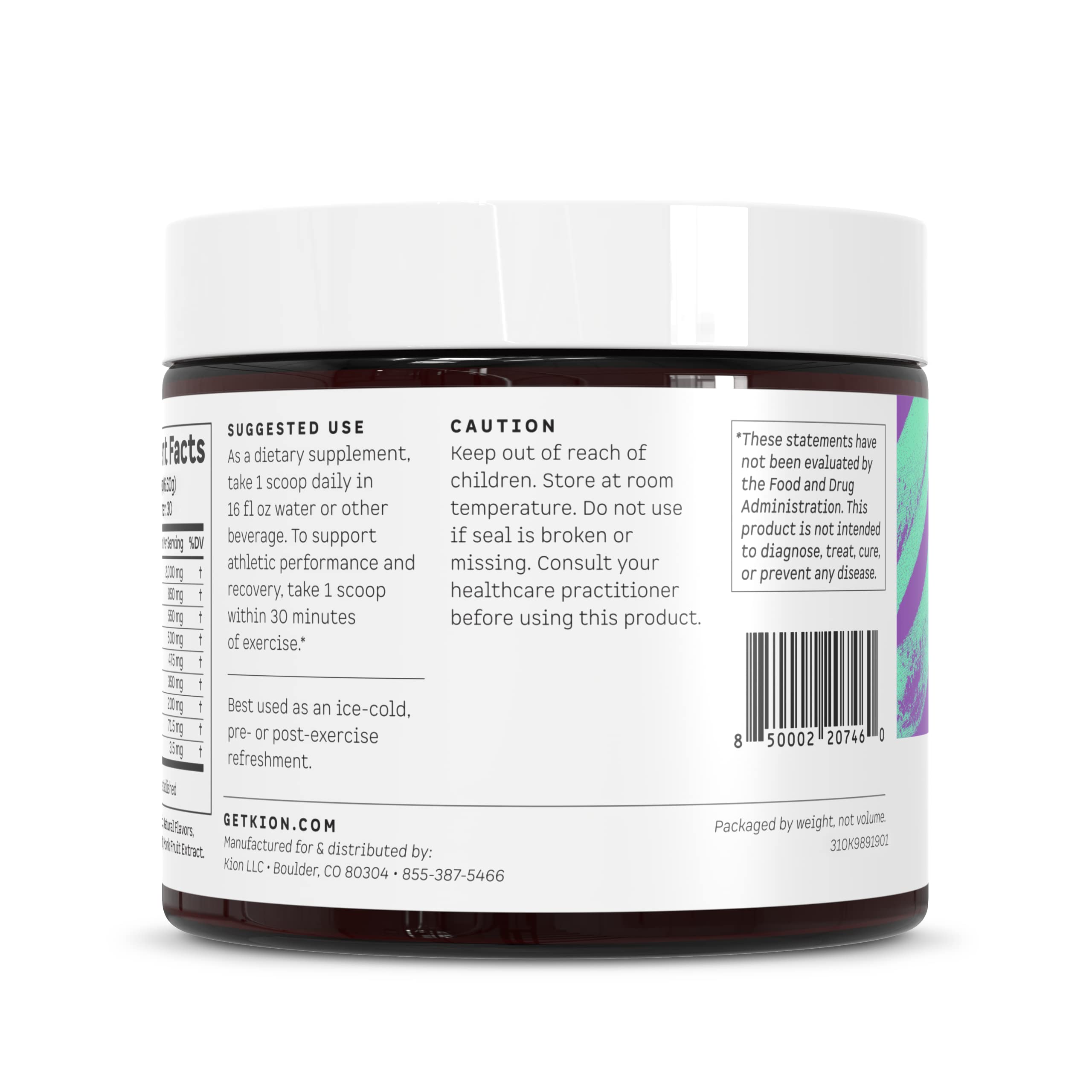 NSF certification icon on Kion Aminos packaging