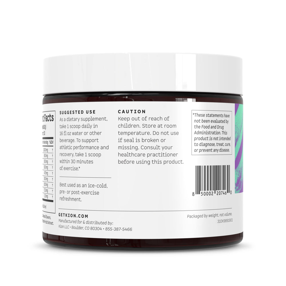 NSF certification icon on Kion Aminos packaging