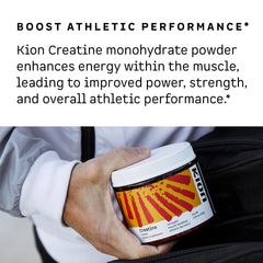 Creapure verified symbol on Kion Creatine packaging