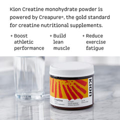 Close-up of Kion Creatine label