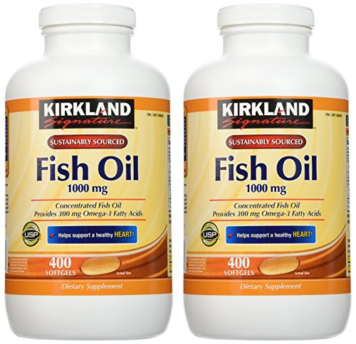 Kirkland Signature fish oil capsules closeup highlights softgel form for convenient daily omega-3 intake