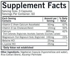 Illustration highlighting five phosphorus-free calcium sources used in Kirkman Bone Support