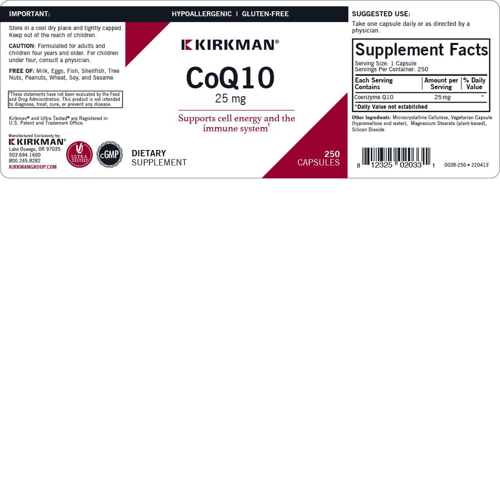 Close-up of CoQ10 capsules