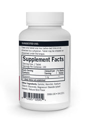 Melatonin chewable tablets in mint flavor