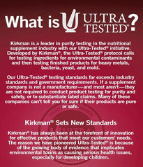 Kirkman TMG 500 mg bottle on plain white background