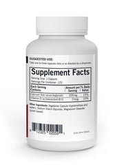 Label highlighting 200 mg calcium bisglycinate and 2 mcg vitamin D on Kirkman's bottle