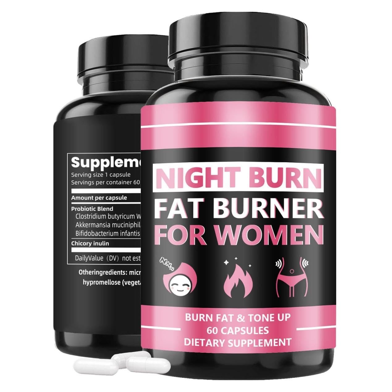 Kirosy Nighttime Formula Fat Burner bottle front