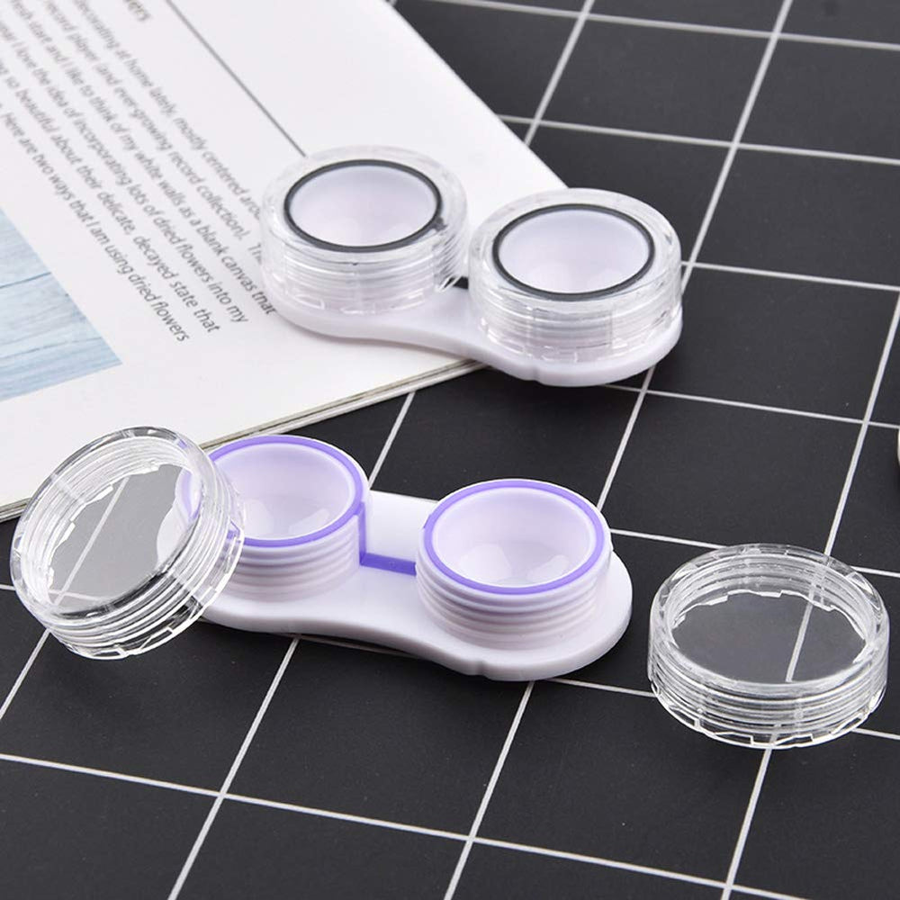 15-pack KISEER contact lens cases arranged for display