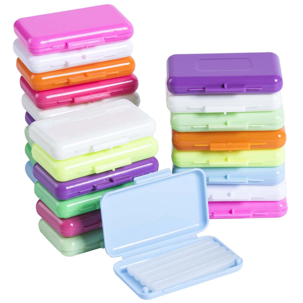 KISEER 24-pack colorful orthodontic wax for braces – front view