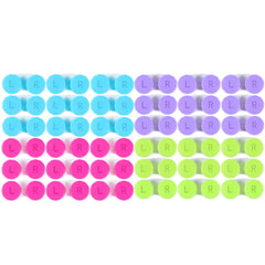 KISEER 36-pack colorful contact lens cases assorted colors pink blue green purple
