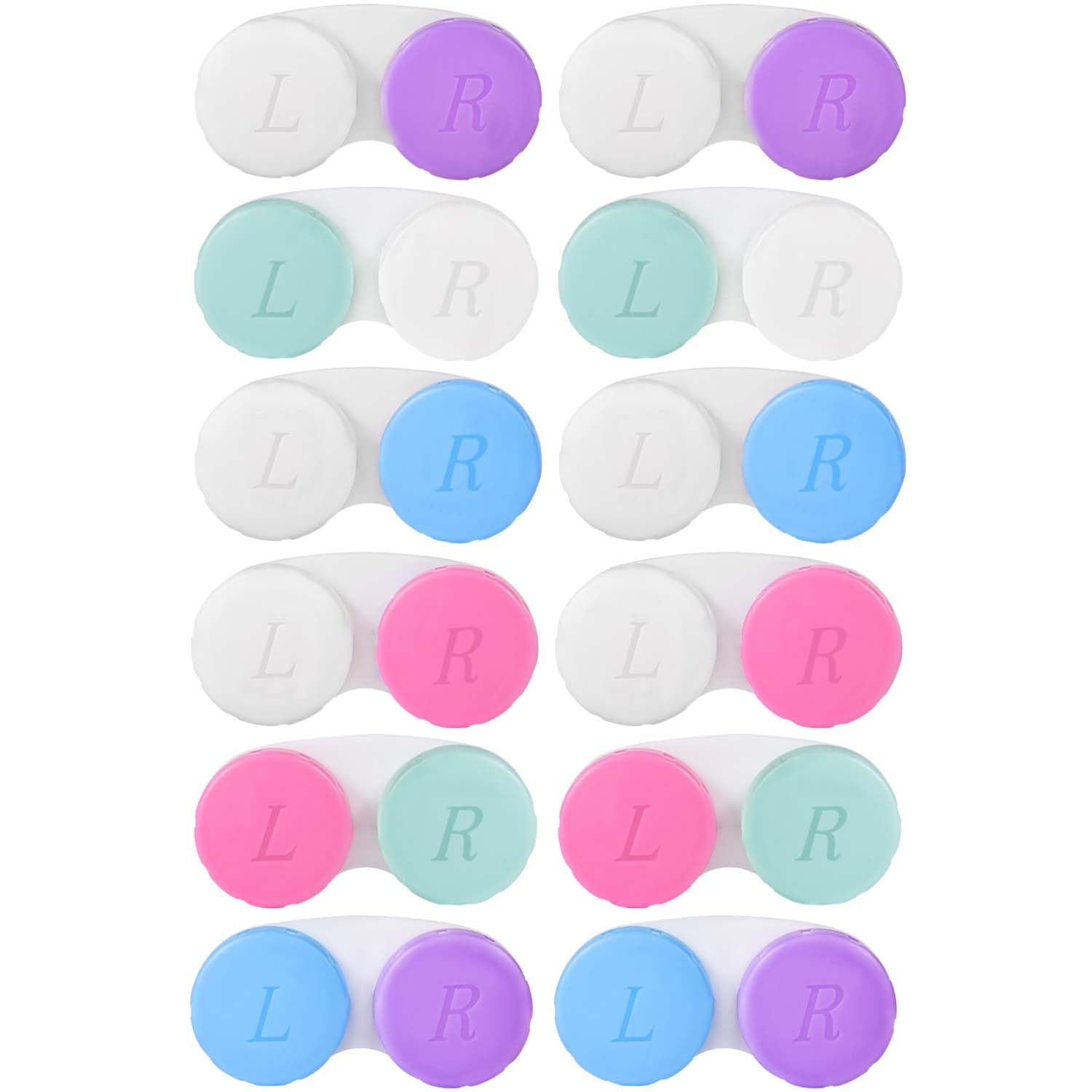 KISEER Colourful contact lens case set in multiple colors