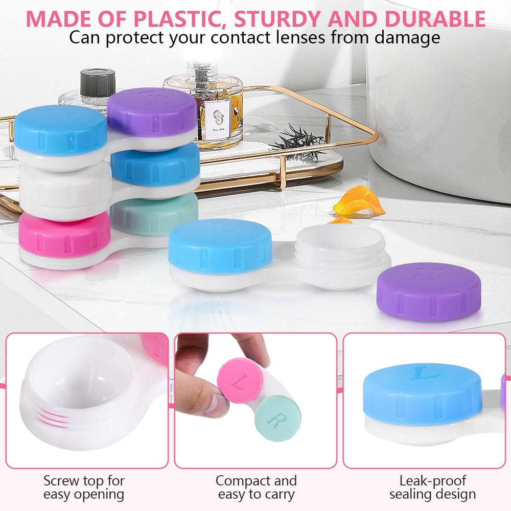 Assorted color lids to distinguish left and right lenses