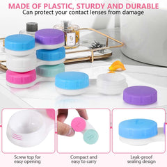 Assorted color lids to distinguish left and right lenses