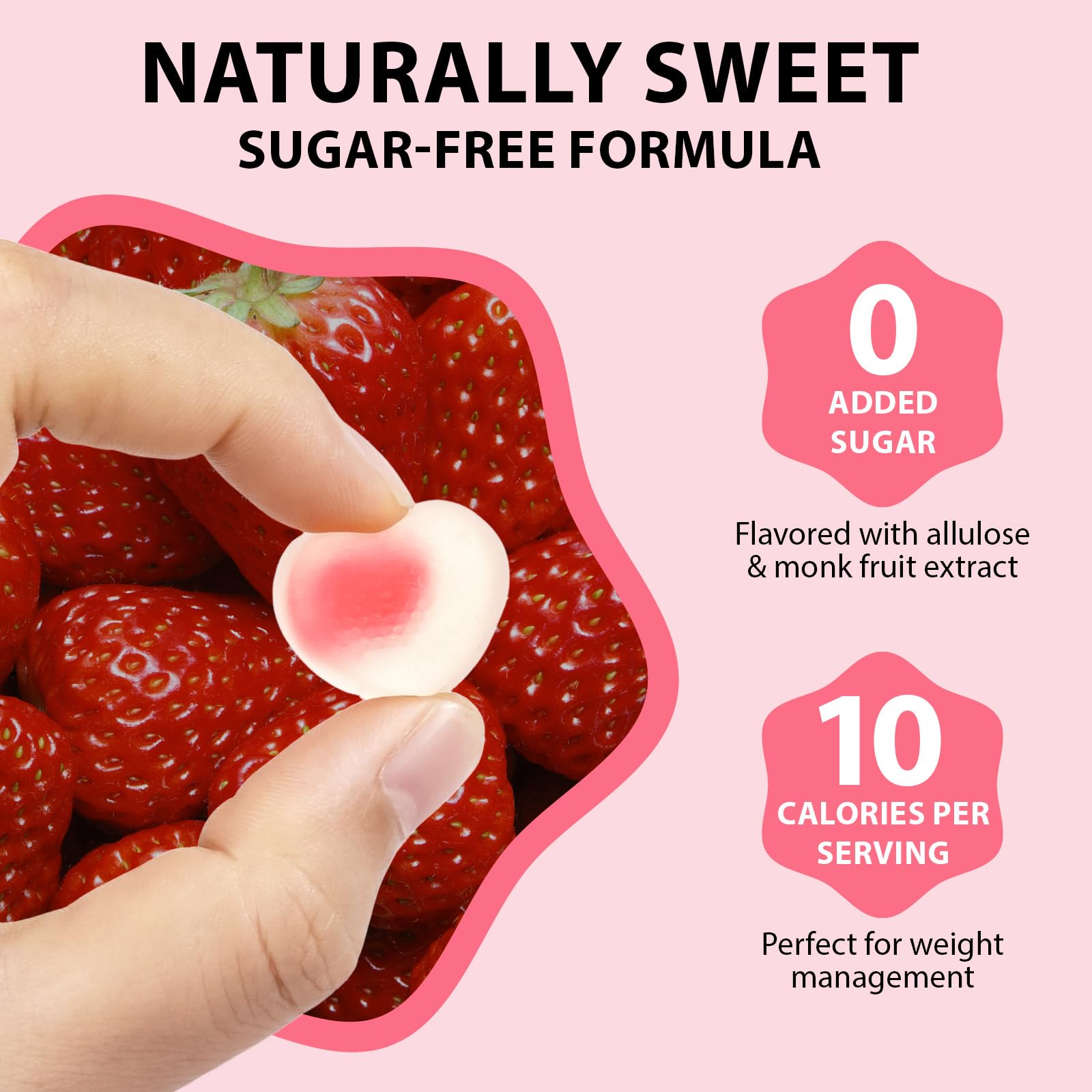 Nutritional information label on bottle