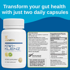 Close-up of kiwifruit flesh, skin, and seeds